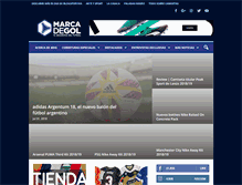 Tablet Screenshot of marcadegol.com